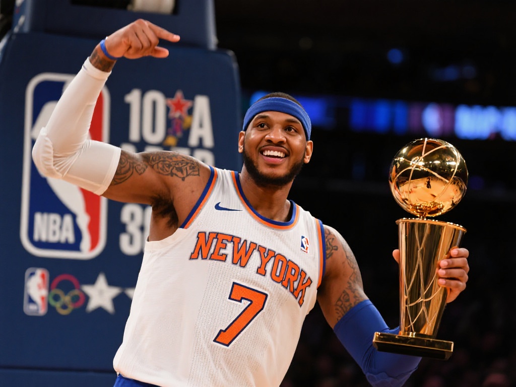 安东尼入选名人堂!詹姆斯携湖人送祝福,7号球衣或迎尼克斯退役 安东尼生涯辉煌成就奠定入选名人堂基础